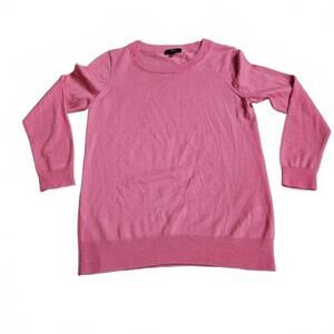 J.Crew Pink Long Sleeve Sweater Size Small 100% merino wool